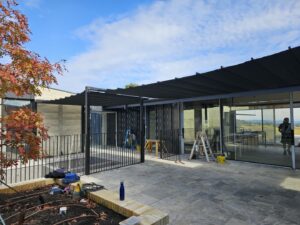 Pleated Patio Blind, Guide Wires (5)